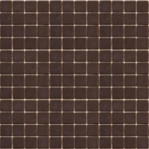 Coffeez Espresso-1103 Mosaic Recycled Glass 12 in. x 12 in. Mesh Mounted Floor & Wall Tile (5 sq. ft. / case)