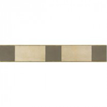Veranda Multicolor 3-1/4 in. x 20 in. Deco C Porcelain Accent Floor and Wall Tile
