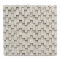 Cubist Dufy 12 in. x 12 in. x 22.2 mm Marble Mesh-Mounted Mosaic Wall Tile (5 sq. ft. / case)