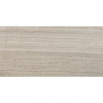 Gray Oak 12 in. x 24 in. Honed Marble Floor and Wall Tile (10 sq. ft. / case)
