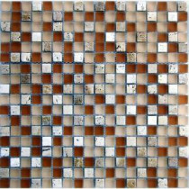Desertz Rangipo-1422 Stone And Glass Blend 12 in. x 12 in. Mesh Mounted Floor & Wall Tile (5 sq. ft. / case)