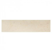 Creama 3 in. x 12 in. Polished Marble Wall Tile (4-Pack)
