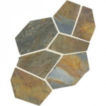 Natural Stone Collection Mongolian Spring 12 in. x 24 in. Slate Flagstone Floor and Wall Tile (13.5 sq. ft. / case)