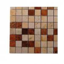 Sparrow Blend Glass Mosaic Floor and Wall Tile - 3 in. x 6 in. x 8 mm Tile Sample