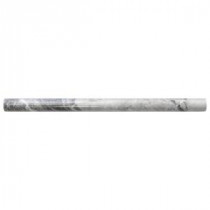 Tundra Grey 11-7/8 in. x 3/4 in. Marble Dome Wall Tile
