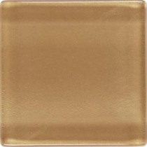 Isis Amber Gold 12 in. x 12 in. x 3 mm Glass Mesh-Mounted Mosaic Wall Tile