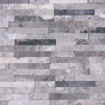 Fortress Splitface 12.5 in. x 12.5 in. x 8 mm Marble Mosaic Wall Tile