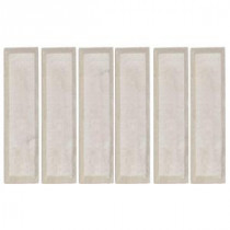 Creama Beveled 4 in. x 16 in. x 10 mm Marble Wall Tile (10.56 sq. ft. / case)