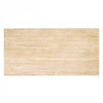 Travertino Beige 12 in. x 24 in. Porcelain Floor and Wall Tile (16.68 sq. ft. / case)