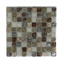 Helter Skelter 3 in. x 6 in. x 8 mm Mixed Materials Mosaic Floor and Wall Tile Sample