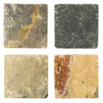 Sequoia 6 in. x 6 in. x 8 mm Slate Floor and Wall Tile (4 pieces / pack)