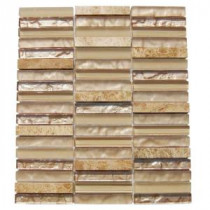 Sandstorm 12 in. x 12 in. x 8 mm Mixed Materials Mosaic Floor and Wall Tile