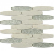 Island Ireland Glass and Marble Wall Tile - 3 in. x 6 in. Tile Sample
