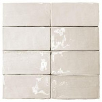Catalina Vanilla 3 in. x 6 in. x 8 mm Ceramic Floor and Wall Subway Tile (8 Tiles Per Unit)
