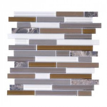 Upscale Designs 12 in. x 13 in. x 6 mm Glass Mesh-Mounted Mosaic Wall Tile