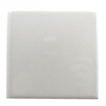 Semi-Gloss White 4-1/4 in. x 4-1/4 in. Ceramic Bullnose Wall Tile