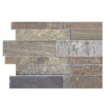 Dimension 3D Brick Wood Onyx Pattern Floor and Wall Tile - 6 in. x 6 in. Tile Sample