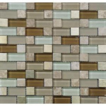 Versailles Blend 12 in. x 12 in. x 8 mm Glass Metal Stone Mesh-Mounted Mosaic Tile