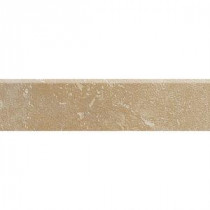 Sandalo Acacia Beige 3 in. x 12 in. Ceramic Bullnose Wall and Floor Tile