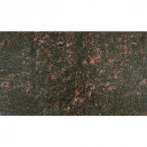 Tan Brown 18 in. x 31 in. Polished Granite Floor and Wall Tile (7.75 sq. ft. / case)
