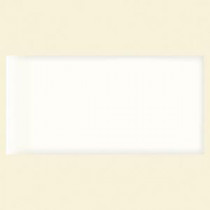 Rittenhouse Square 3 in. x 6 in. White Ceramic Surface Bullnose Accent Wall Tile