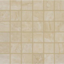 Onyx Sand 12 in. x 12 in. x 10 mm Porcelain Mesh-Mounted Mosaic Tile