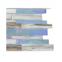 Matchstix Fate 3 in. x 6 in. x 8 mm Glass Mosaic Floor and Wall Tile Sample