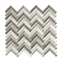 Pleasantville 11.25 in. x 11.375 in. x 8 mm Glass Mosaic Wall Tile