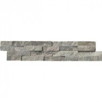 Sage Green Ledger Panel 6 in. x 24 in. Natural Quartzite Wall Tile (10 cases / 60 sq. ft. / pallet)