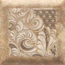Del Monoco Adriana Rosso 6-1/2 in. x 6-1/2 in. Glazed Porcelain Decorative Accent Floor and Wall Tile