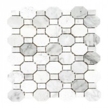 Crisp Illusion 12 in. x 12 in. x 8 mm Stone Mosaic Wall Tile
