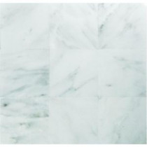Greecian White 4 in. x 4 in. Tumbled Marble Floor and Wall Tile (1 sq. ft. / case)