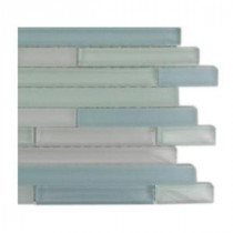 Temple Coast Glass Mosaic Floor and Wall Tile - 3 in. x 6 in. x 8 mm Tile Sample