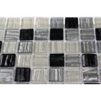 Gemini Zodiac Polished Glass Mosaic Floor and Wall Tile - 3 in. x 6 in. Tile Sample
