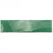 Catalina Green Lake 3 in. x 12 in. x 8 mm Ceramic Floor and Wall Subway Tile