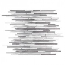 Silver Coins 11-3/4 in. x 15-7/8 in. x 8 mm Metal Mosaic Tile