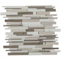 Kansas Augusta 12 in. x 12 in. x 10 mm Polished Marble Mosaic Tile