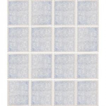 Oceanz Arctic White-1727 Crackled Glass 12 in. x 12 in. Mesh Mounted Tile (5 sq. ft. / case)