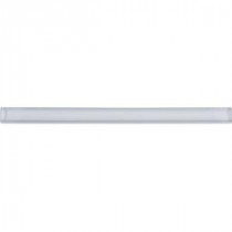 Super White 3/4 in. x 3 in. Glass Pencil Liner Trim Wall Tile