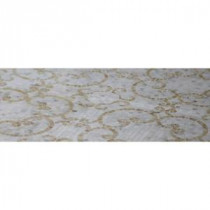 Sample of Marquess Honey Onyx and Calacatta Polished Marble Tile - 3 in. x 6 in. Tile Sample
