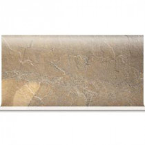 Ayers Rock Bronzed Beacon 6 in. x 13 in. Glazed Porcelain Cove Base Floor and Wall Tile