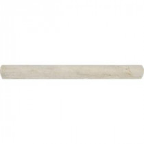 Colisseum 1 in. x 12 in. Dome Molding Honed Travertine Wall Tile (10 ln. ft. / case)