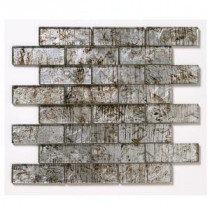 Folia Silver Maple 12 in. x 12 in. x 6.35 mm Glass Mesh-Mounted Mosaic Wall Tile (10 sq. ft. / case)