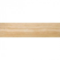 Elite Trav Dore Plank 6 in. x 24 in. Filled and Honed Travertine Floor Tile (3.92 sq. ft. / case)