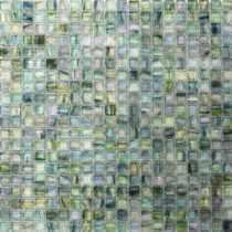 Breeze Green Tea 12-3/4 in. x 12-3/4 in. x 6 mm Glass Mosaic Tile