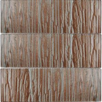 Subway 4 in. x 12 in. x 8 mm Glass Mosaic Floor and Wall Tile
