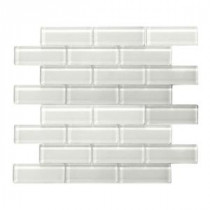 Mardi Gras La Salle White 12 in. x 12 in. x 6 mm Glass Mesh-Mounted Mosaic Tile (10 sq. ft. / case)