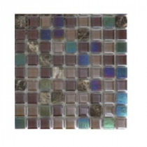 Capriccio Chioggia Glass Mosaic Floor and Wall Tile - 3 in. x 6 in. x 8 mm Tile Sample
