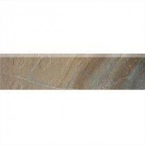 Ayers Rock Rustic Remnant 3 in. x 13 in. Glazed Porcelain Bullnose Floor and Wall Tile