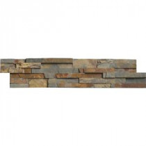Gold Rush Ledger Panel 6 in. x 24 in. Natural Quartzite Wall Tile (10 cases / 60 sq. ft. / pallet)